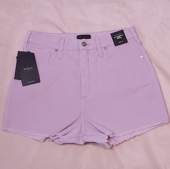 Silver Jeans Co. Highly Desirable High Rise Short Lavender Size 27/3 (wo… - Picture 8 of 16